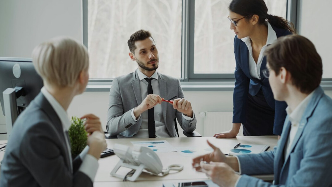 business professionals negotiating