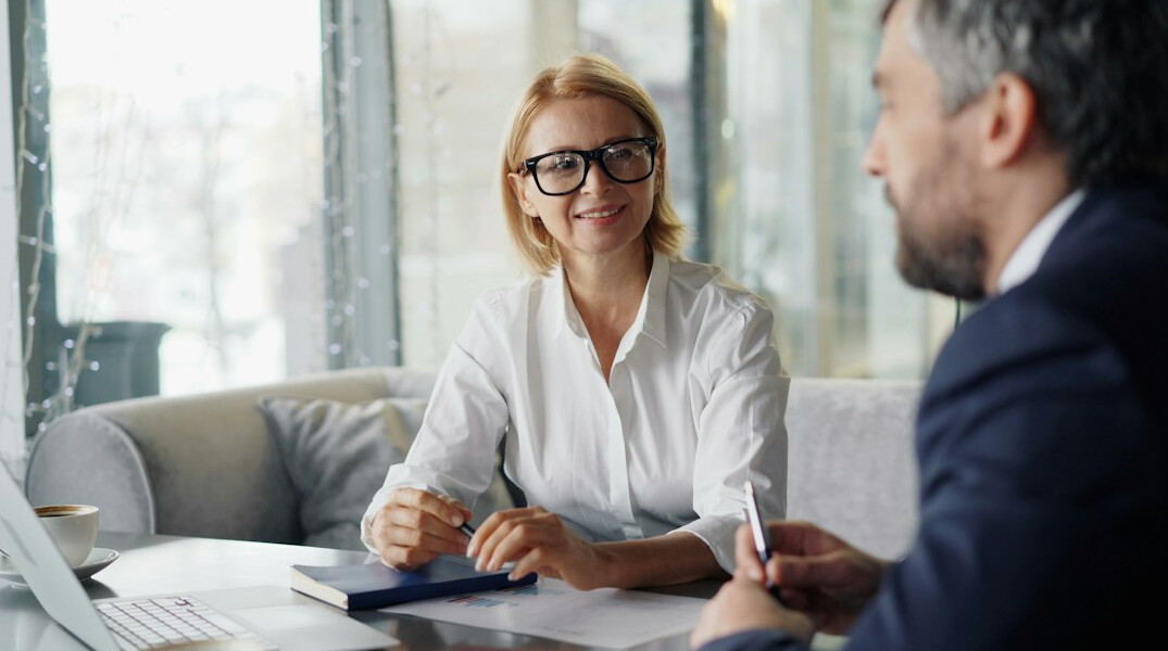 business people discussing in meeting